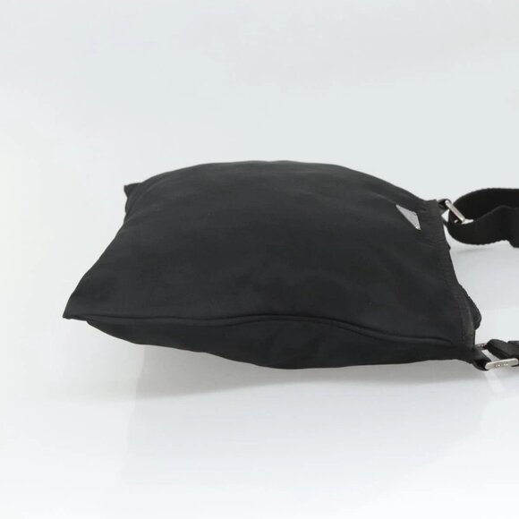 PRADA Shoulder Bag Nylon Black Silver Auth - Picture 3 of 16